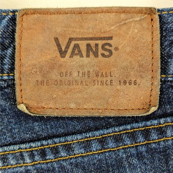 Vans Mens V46 Taper Slim Straight Jeans White Oak Cone Denim Skateboarding 32x32 - Picture 9 of 15